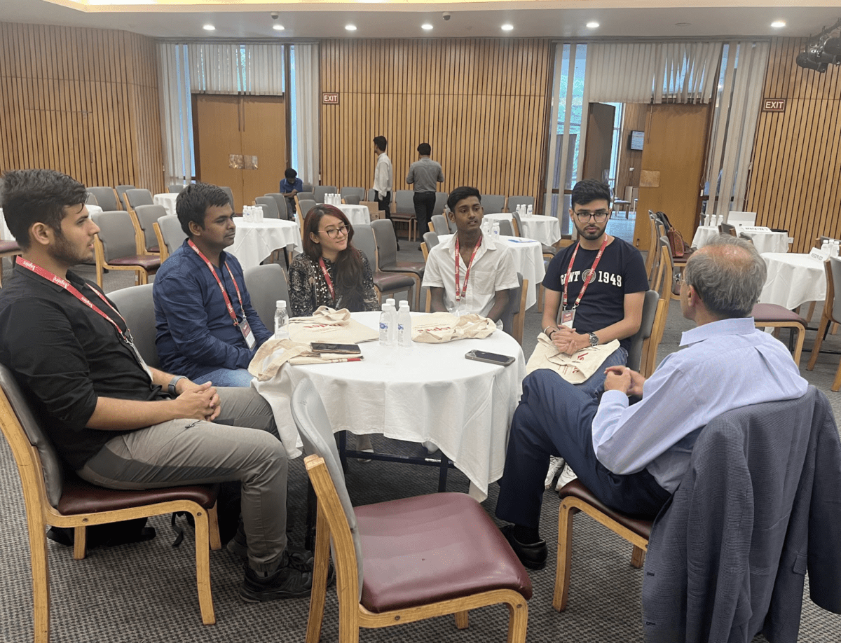 Participants at the discussion with Professor Tarun Khanna.